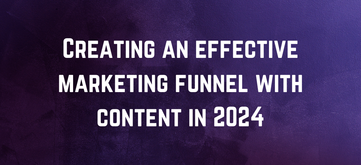 marketing funnel with content
